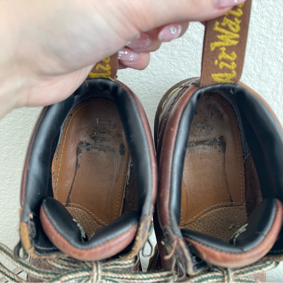 !SOLD! DR. MARTENS Vintage Y2K Brown Leather 8287 Chunky Grunge Ankle Boots - Picture 12 of 12